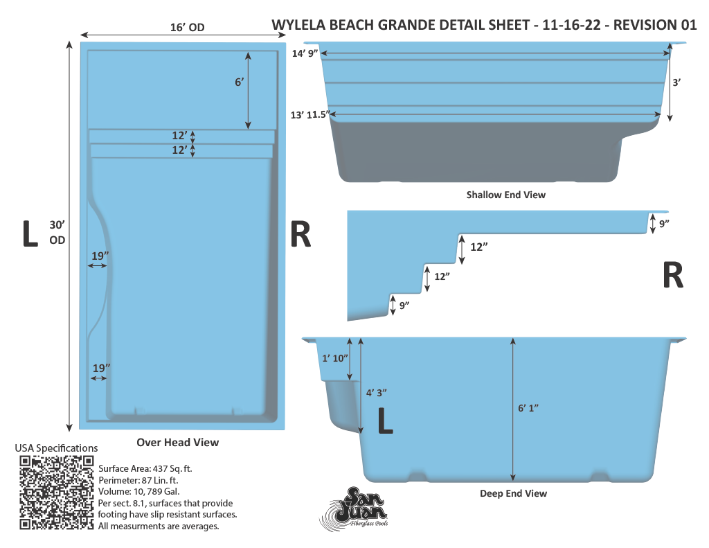 San Juan Pools Wylela Beach Grande