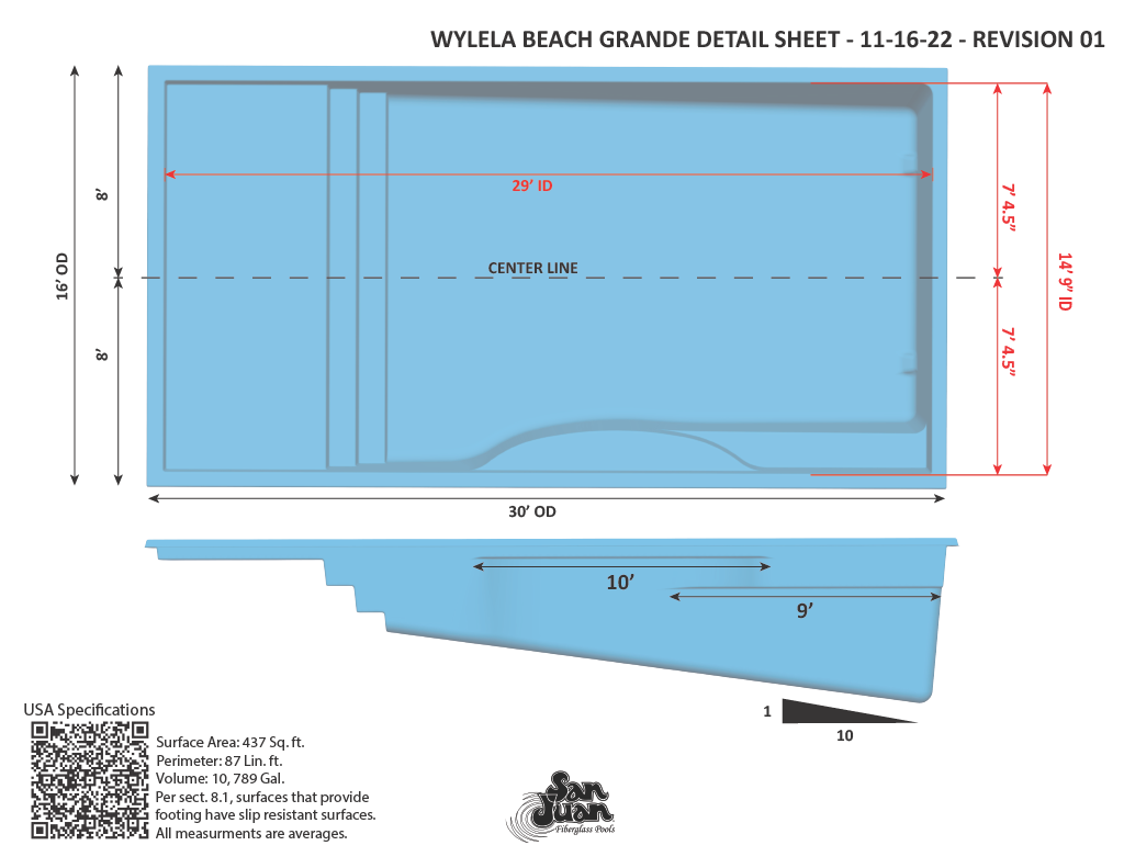 San Juan Pools Wylela Beach Grande